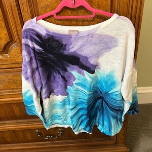 Pretty Summer Sweater Chico’s sz 3